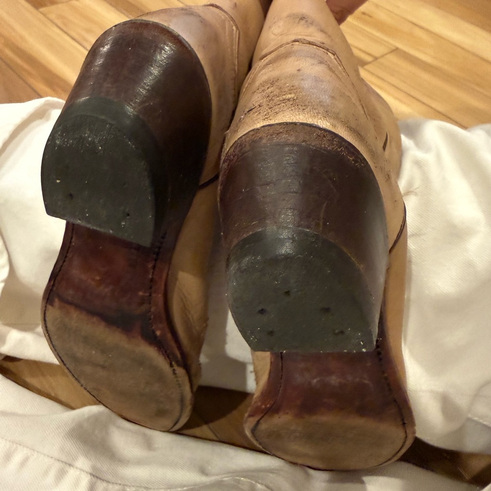 1990s Vintage Justin Buckskin Cowboy Boots - Women’s 7 - Picture 6 of 7